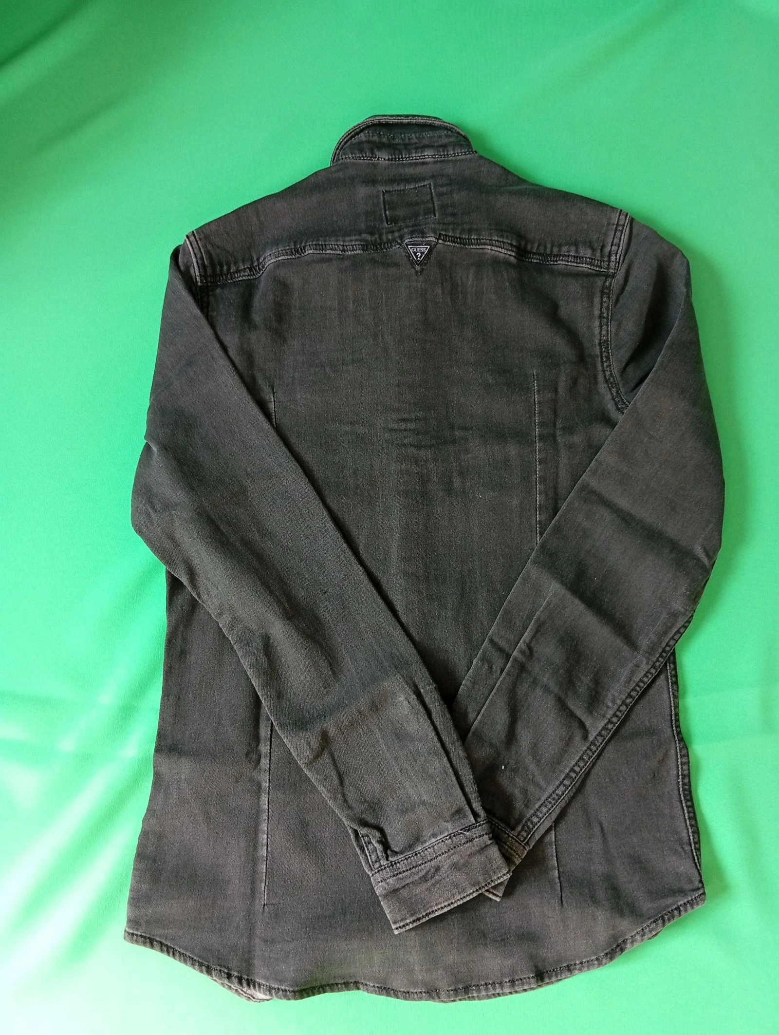 Camisa de Jean GUESS Negra Enjuagada Slim Fit - Talla XS – photo 8